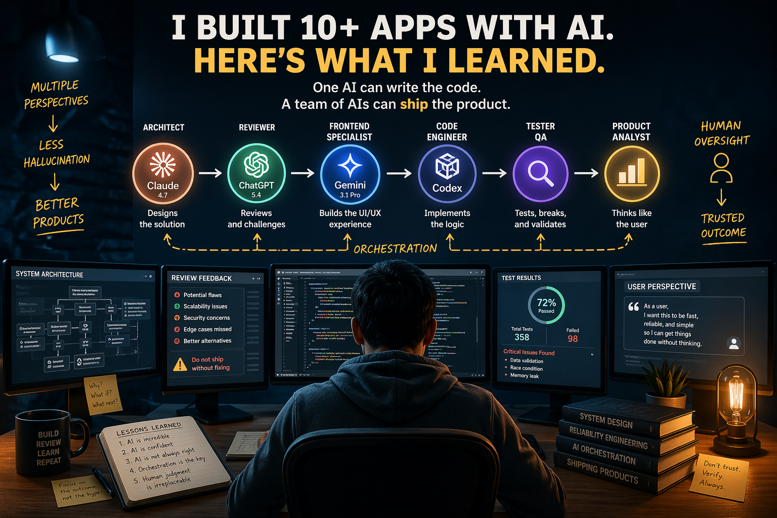One AI Can Write the App. It Still Won't Ship.